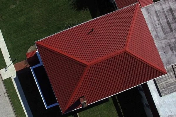 Application of sloping gable roof