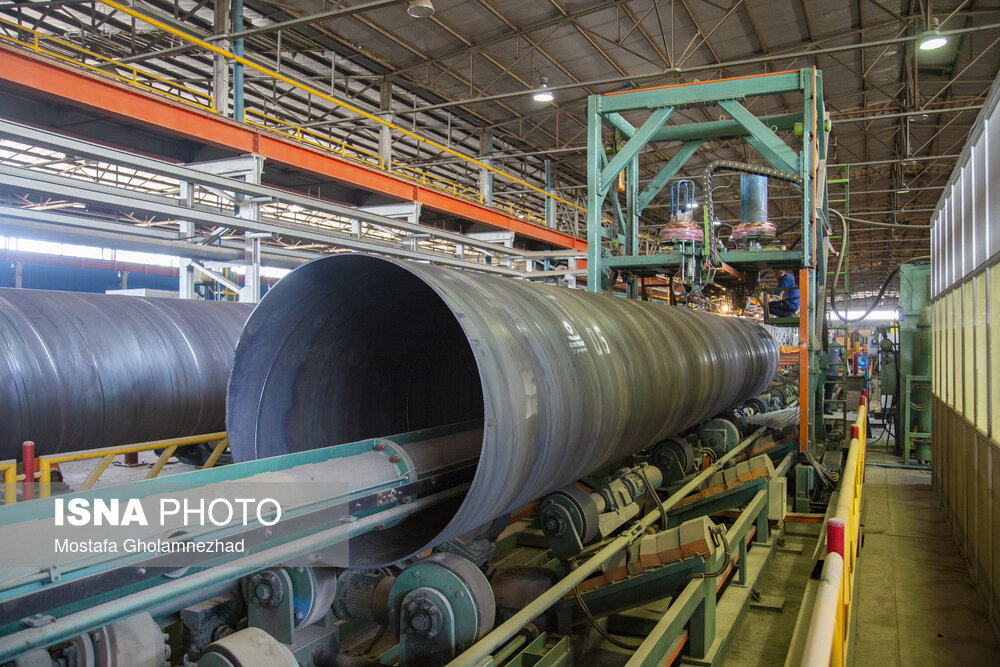 تولید ۴۸ کیلومتر لوله در آذرماه در کارخانه ERW لوله‌سازی اهواز