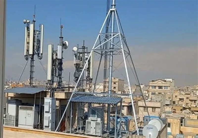 Internet with telecommunications tower
