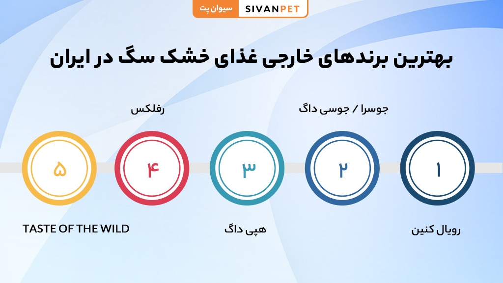 بهترین غذاهای خشک سگ در ایران